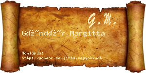 Göndör Margitta névjegykártya