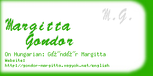 margitta gondor business card